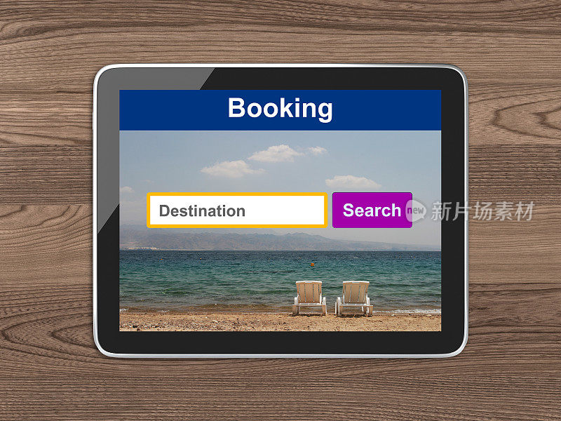 酒店预订平板电脑在线旅游搜索预订