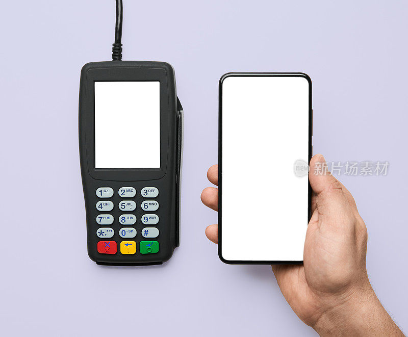 使用nfc技术的智能手机支付的非接触式支付