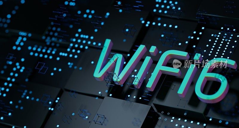 WiFi6具有智能性能的下一代无线通信连接网络。