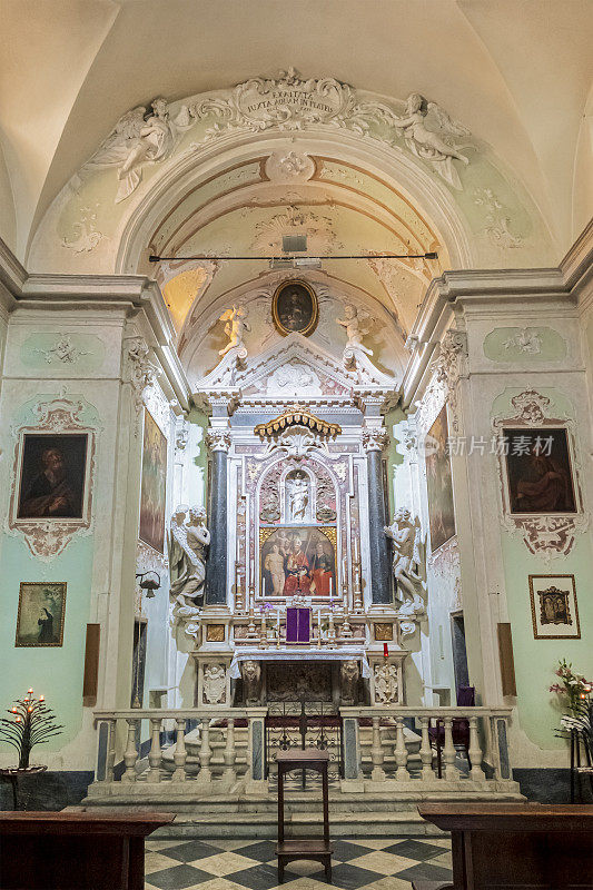 意大利利古利亚莱里奇圣洛可教堂内部