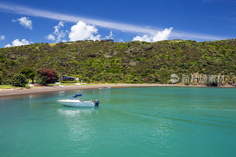 Waiheke岛海岸线，奥克兰，新西兰