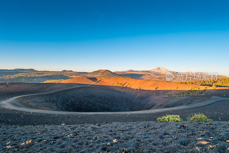 拉森火山国家公园加利福尼亚火山口