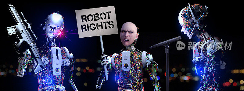 机器人权利抗议和新恐怖主义