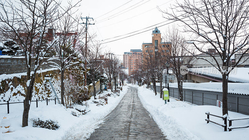 函馆冬日街景