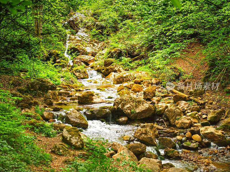 高山峡谷流