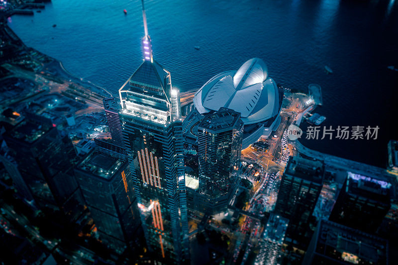 香港会议展览中心及摩天大楼