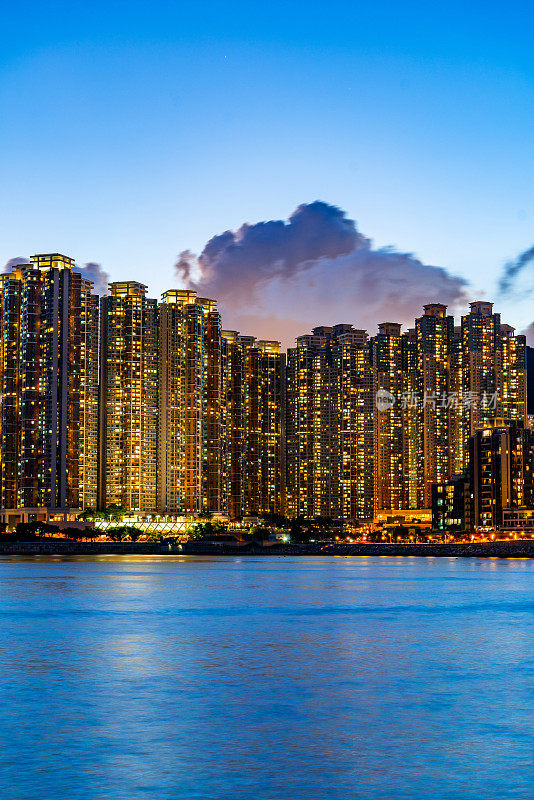 香港的高层住宅大厦