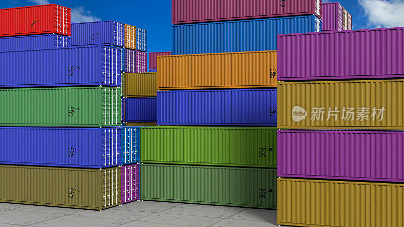 货物集装箱和全球业务物流