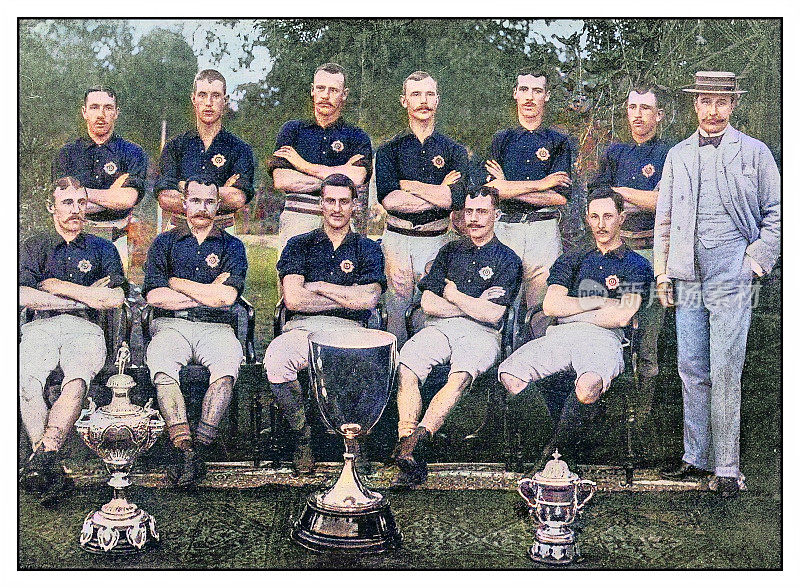 古董照片:苏格兰皇家营足球队