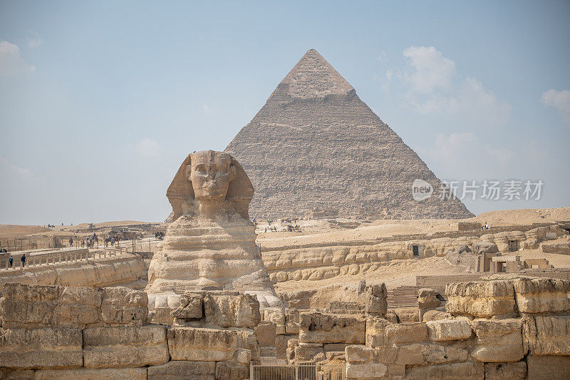 狮身人面像和吉萨金字塔，埃及