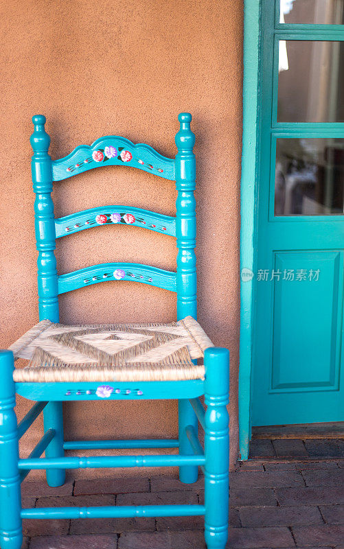 美国西南走廊与乡村油漆木椅