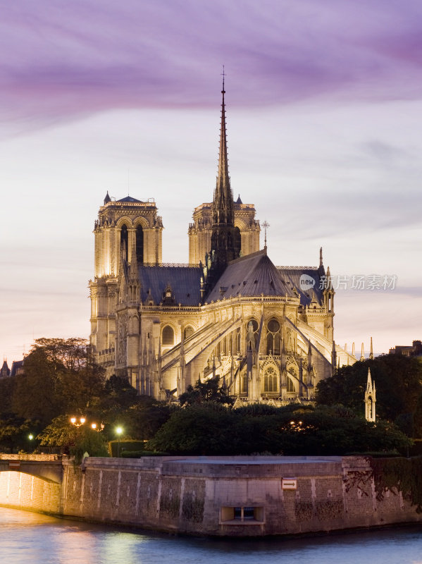 法国巴黎的圣母院