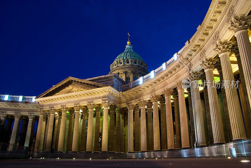 俄罗斯圣彼得堡。喀山大教堂(Kazanskiy)