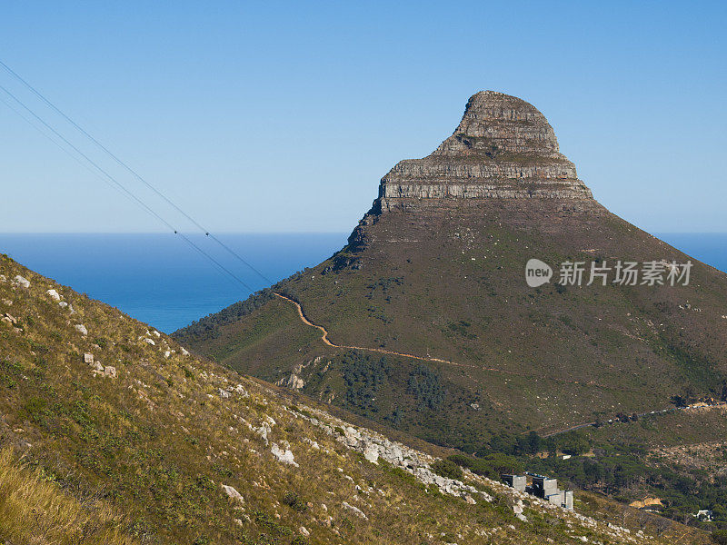 南非开普敦的桌山和狮头