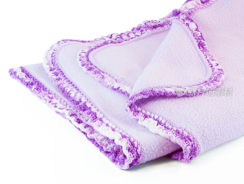 紫色的婴儿毯