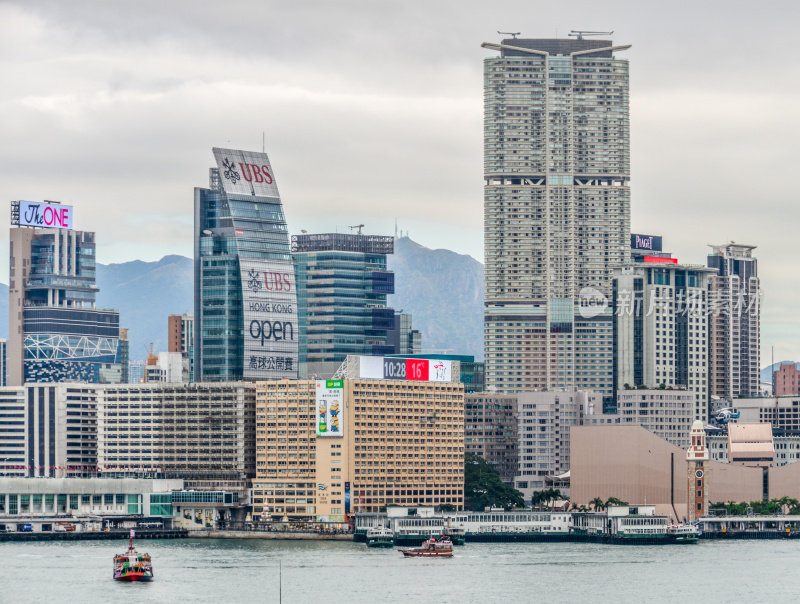 香港的城市景观和天际线