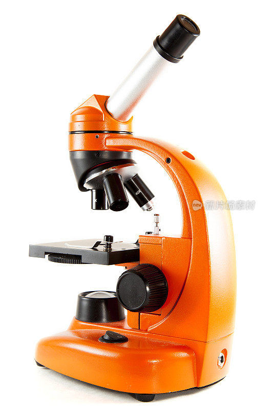 橙色显微镜背面白色