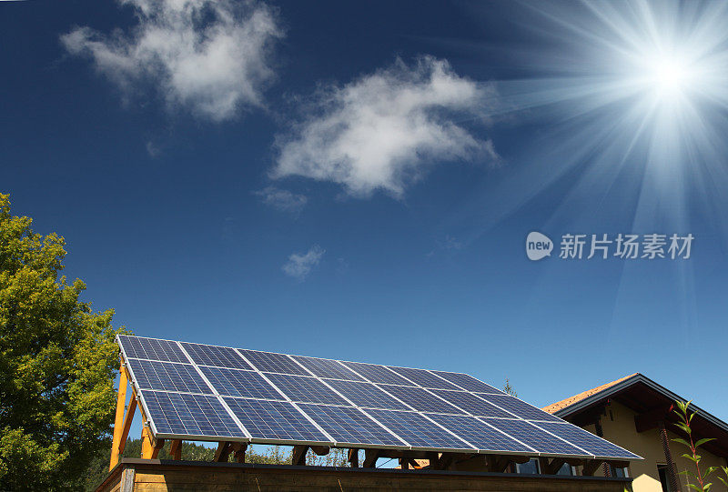 太阳能电池板可再生能源