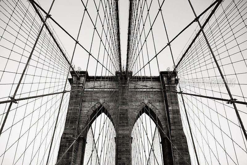 布鲁克林大桥对称