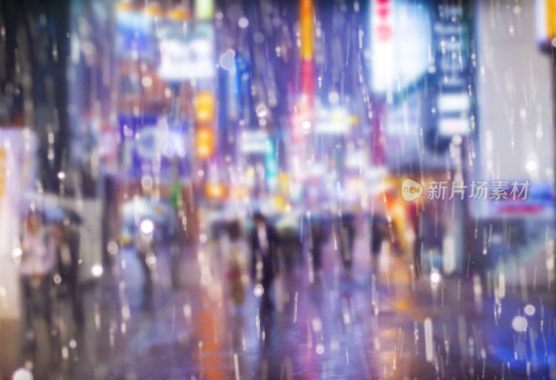 雨散焦背景