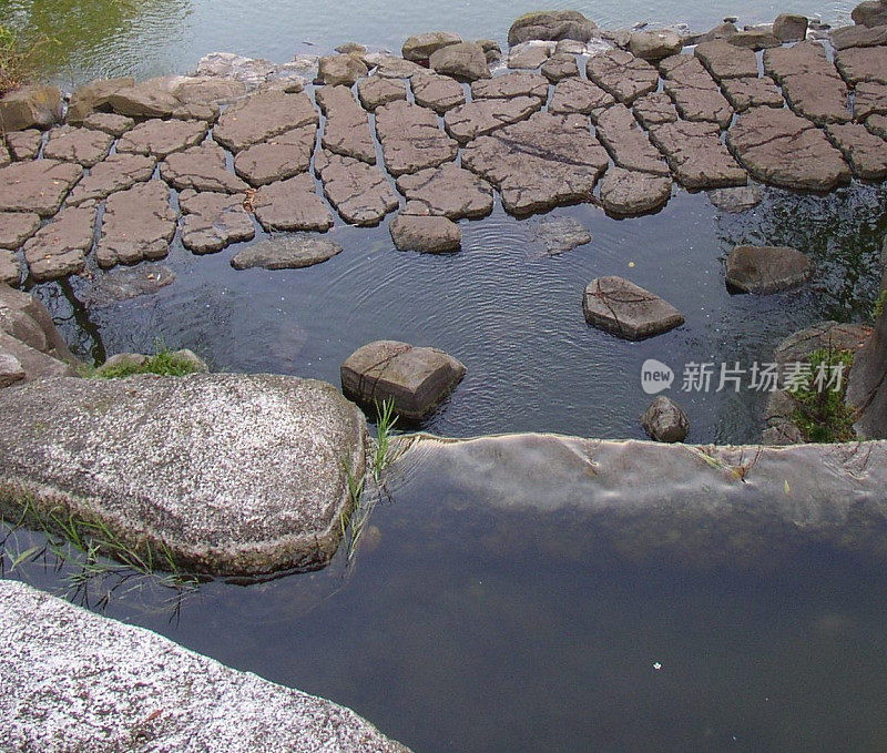 水和石头的景观