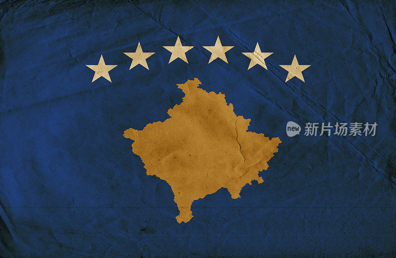 科索沃枯燥乏味的国旗