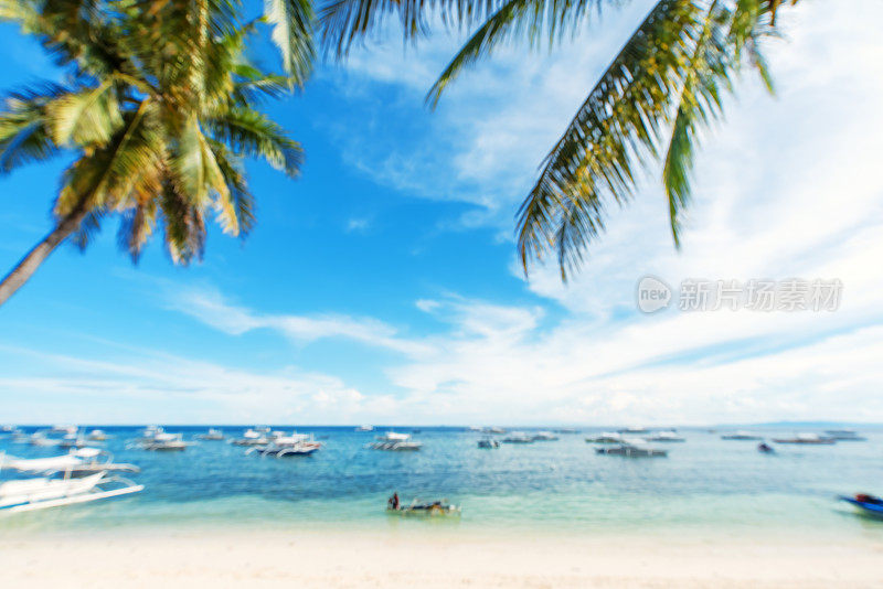 热带海滩抽象背景