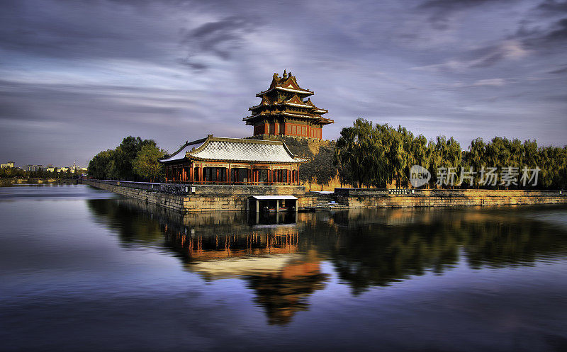 中国北京紫禁城西北城墙