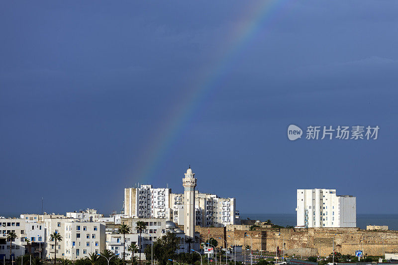 突尼斯上空的彩虹