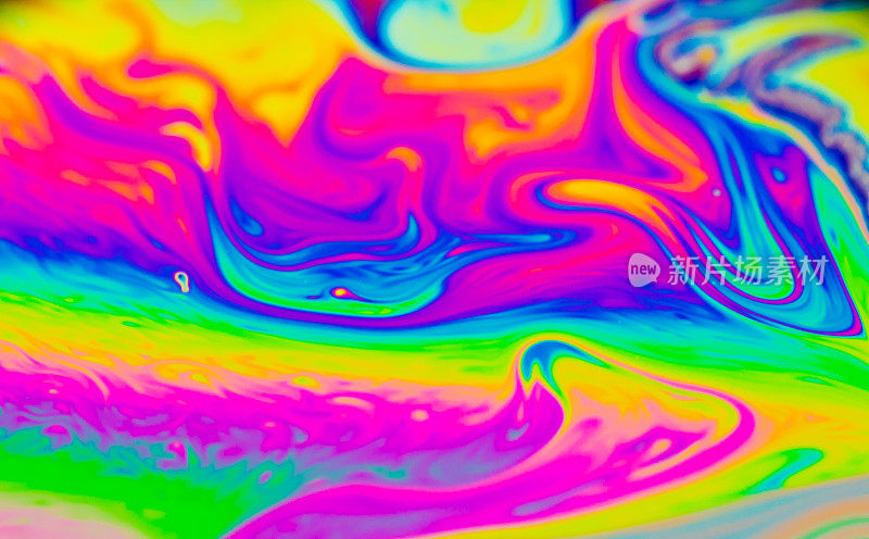 彩虹的颜色是由肥皂、泡泡创造的