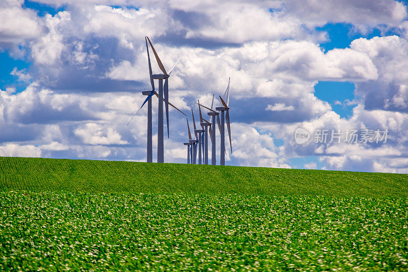 俄勒冈州东部的风电场