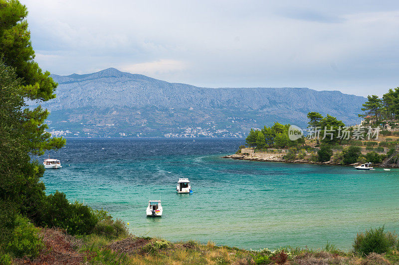 克罗地亚波斯特拉Brac岛的Lovrecina湾