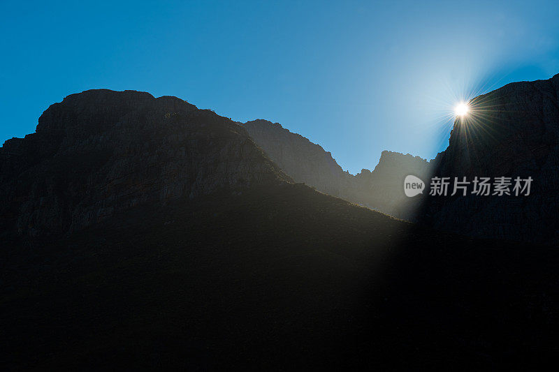 南非西开普省克卢夫山脉的山地景观