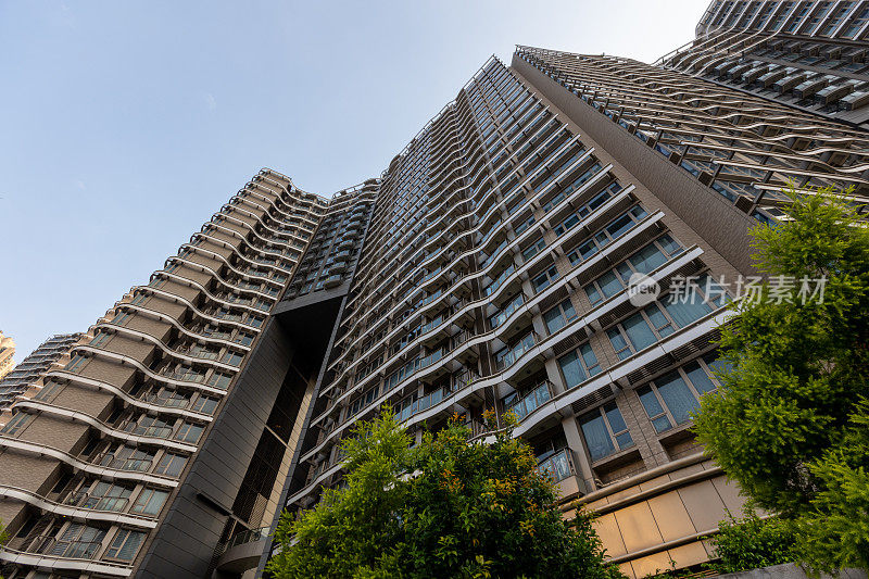 香港九龙的奥斯汀住宅大厦