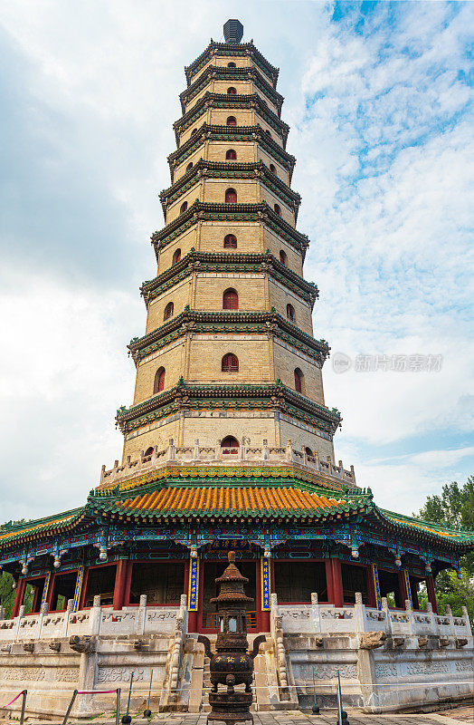 中国承德避暑胜地永佑寺遗址塔