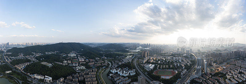 全景天际线长沙中国航空照片