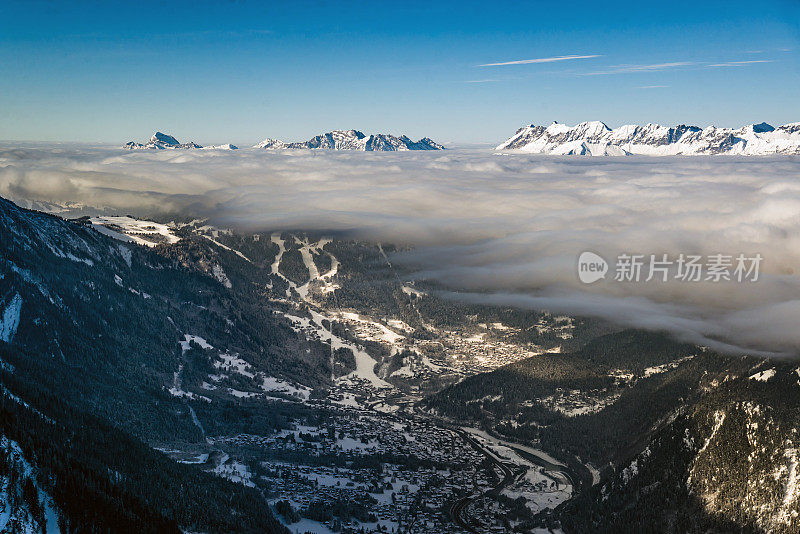 夏蒙尼山谷景观