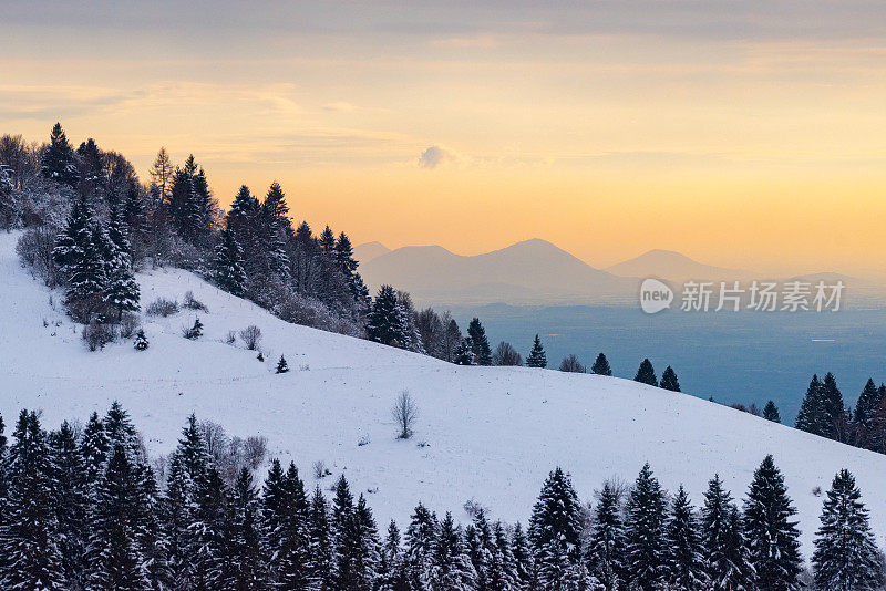 格拉巴山——冬季景观