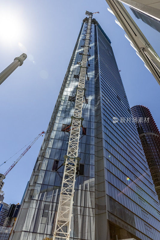 城市摩天大楼的建设，背景与复制空间