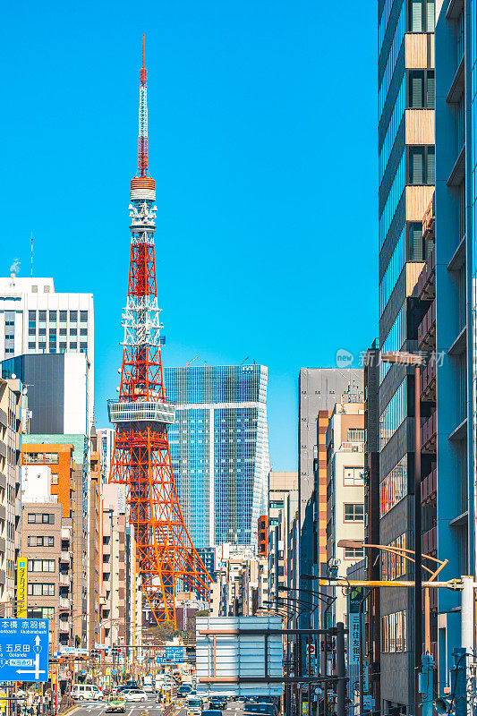 东京塔的街景