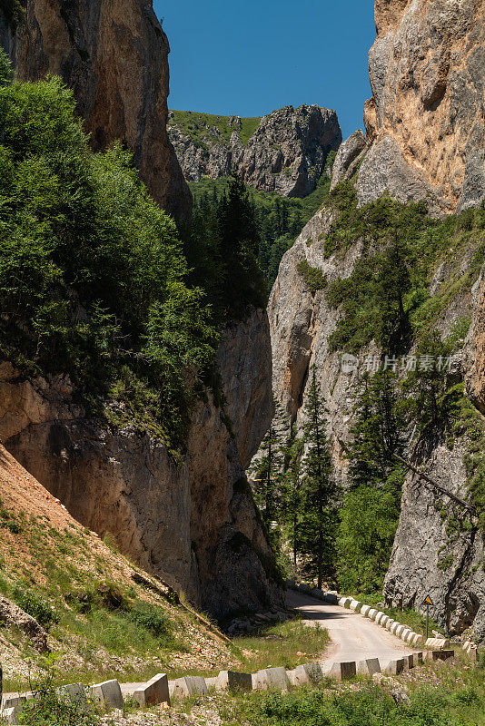 穿越山谷的道路