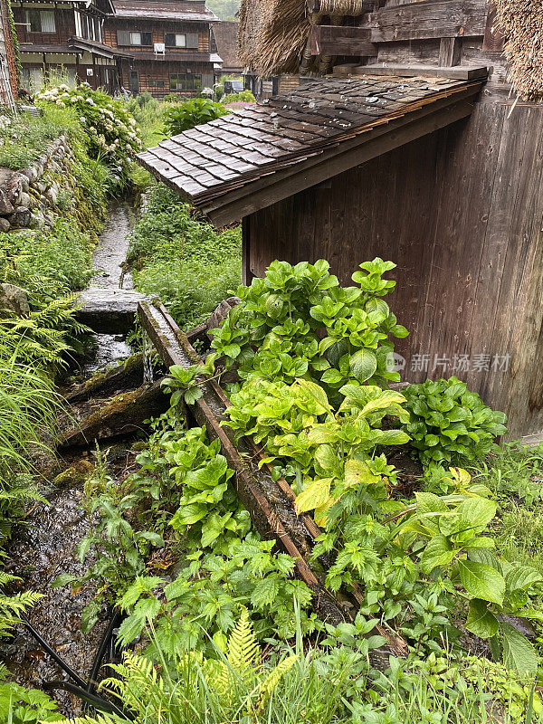 日本-白川古村-自然与建筑