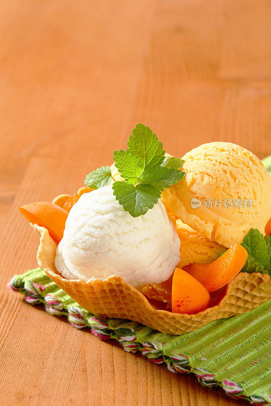 杏柠檬冰淇淋