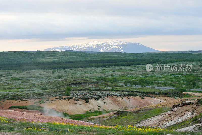 冰岛Geysir温泉风光