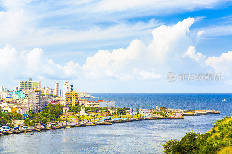 哈瓦那的城市景观，古巴