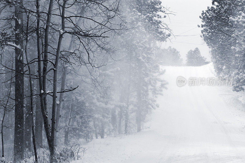 冬天的暴风雪