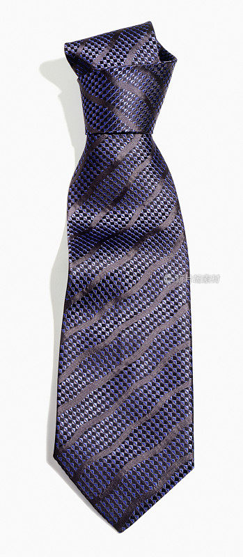 白色裁剪出的蓝色领带