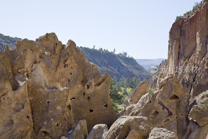 悬崖在Bandelier