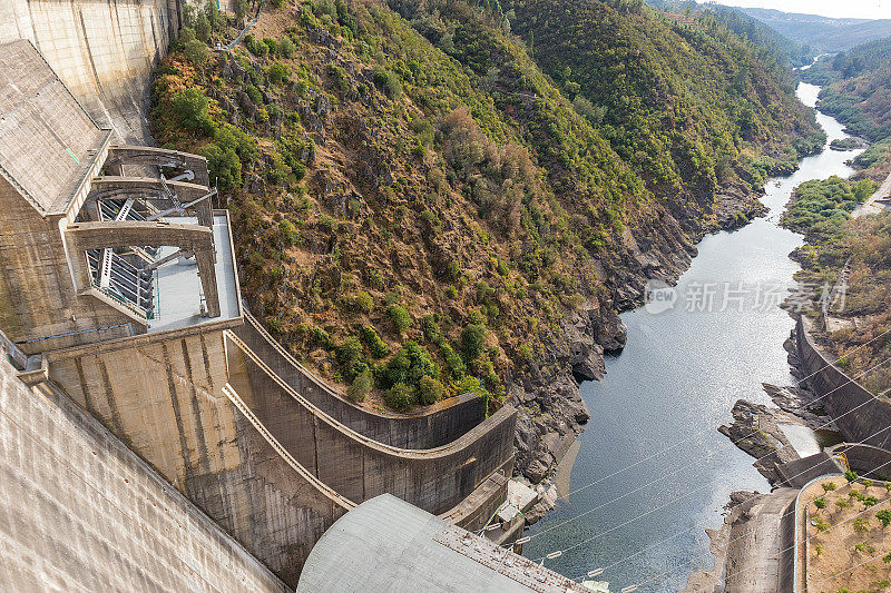 博德堡水电站大坝。葡萄牙