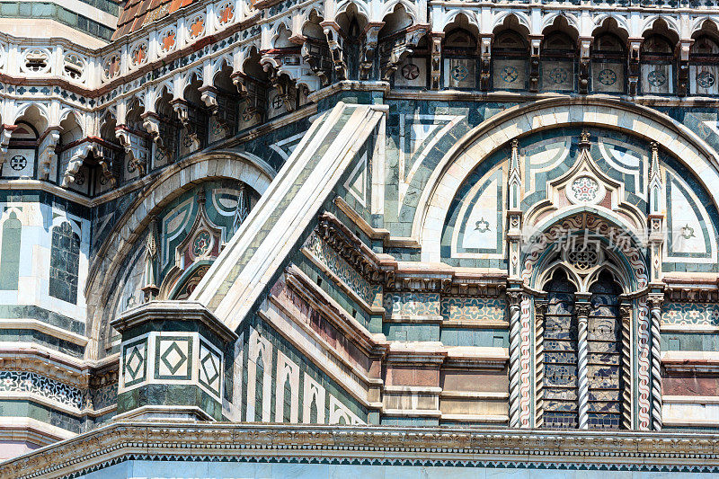 佛罗伦萨大教堂细节，托斯卡纳，意大利